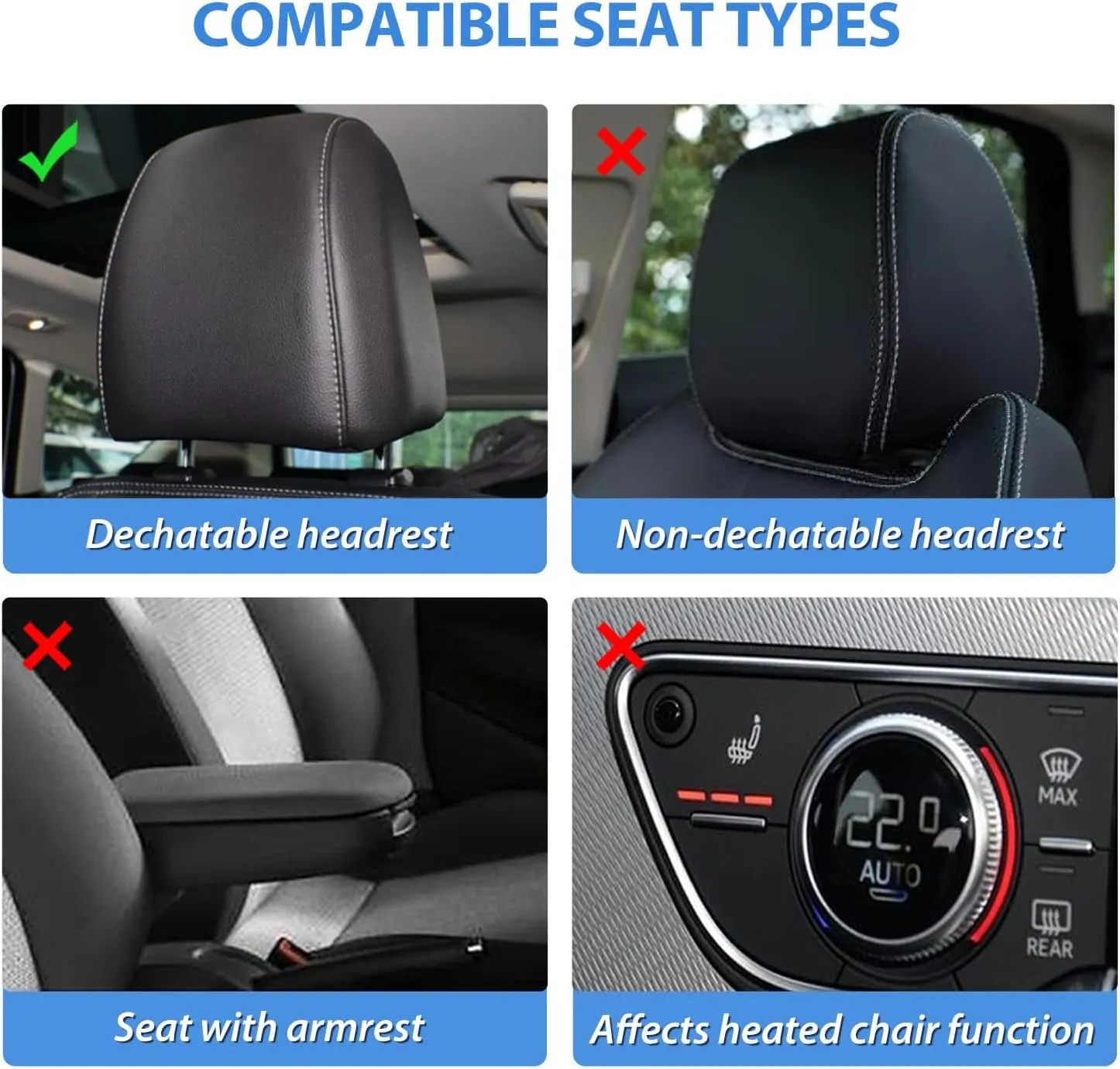 2009-2024 Dodge Ram 1500 2010-2024 Ram 2500 3500 Front Seat Covers