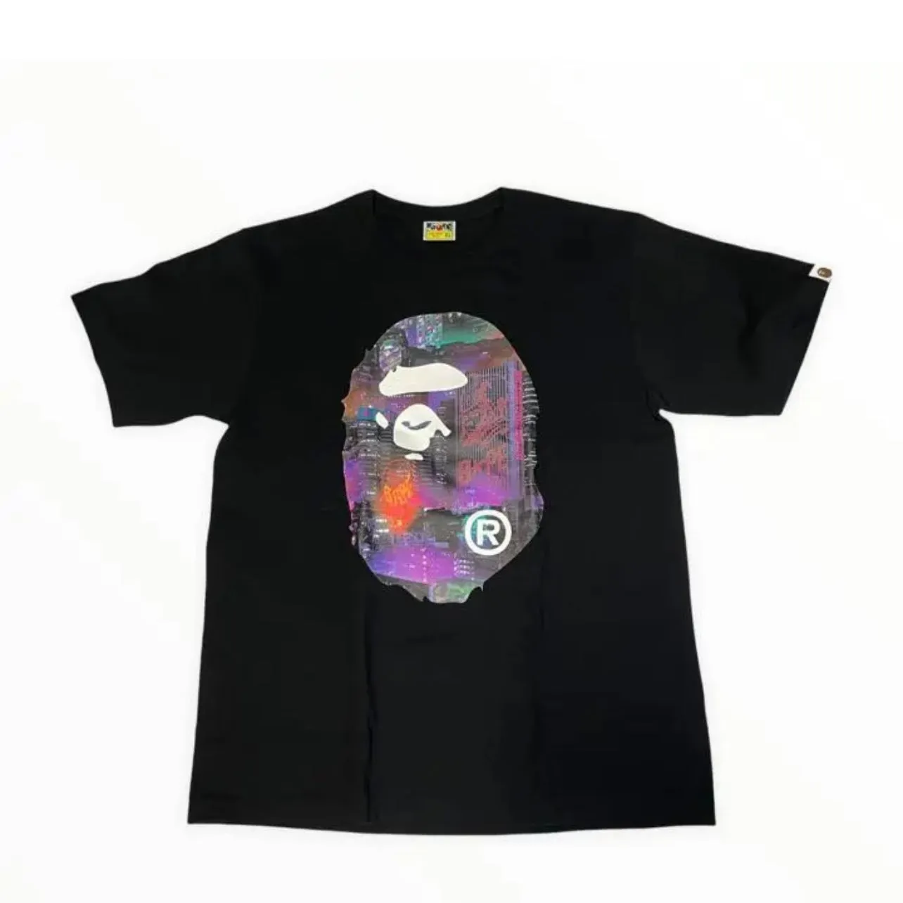 A BATHING APE ロゴプリントTシャツ