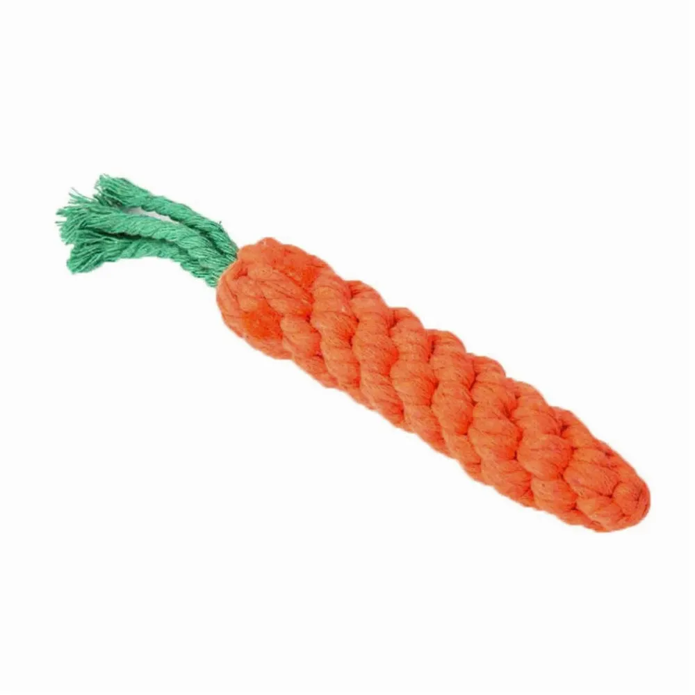Carrot Dog Bite Chew Rope