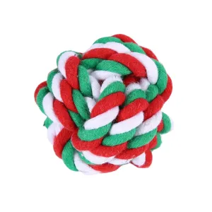 Christmas Ball Rope Dog Toy