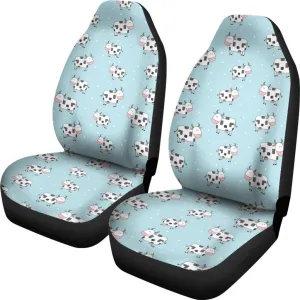 Doodle Cow Pattern Print Universal Fit Car Seat Covers