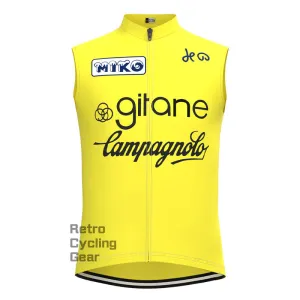 Girane Yellow Retro Cycling Vest