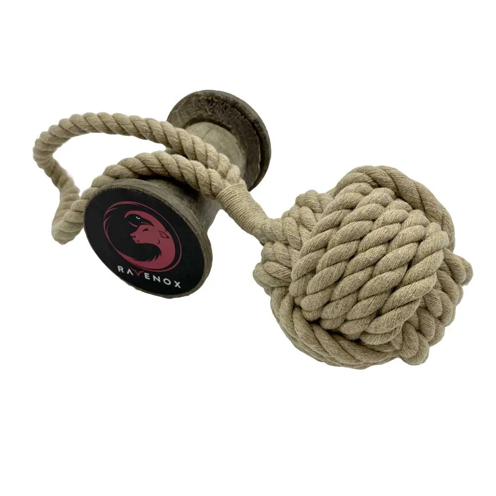 Hemp Rope Ball Tug Chew Toy for Dogs