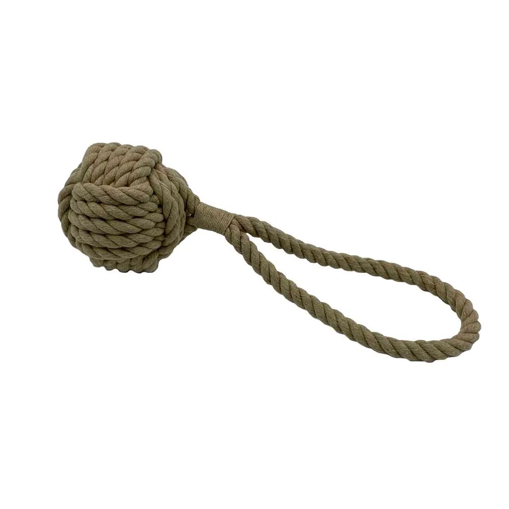 Hemp Rope Ball Tug Chew Toy for Dogs