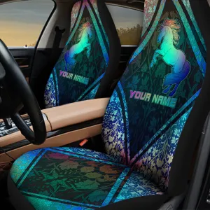 Love Horse 3D Printed Car Seat Covers, Horse Decoration For Car