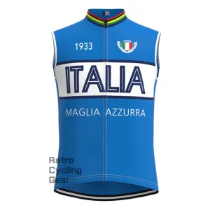Maglia Azzurra Italia Retro Cycling Vest