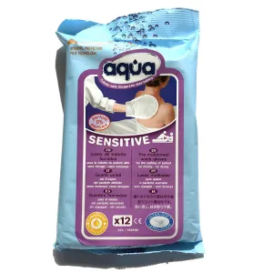 MedPro Aqua Sensitive Pre-Moistened Wash Gloves