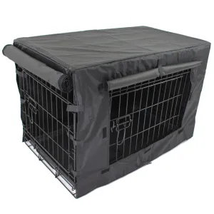 Metal Dog Crate   Waterproof Cover -Kitten Cat Rabbit Hamster Pet Cage