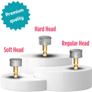 Nail Grinder Replacement Head Bundle - Regular   Soft   Extra Hard