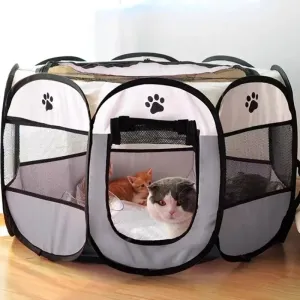 Portable Foldable Pet Tent Kennel for Dogs and Cats