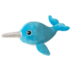 SnugArooz Baby Nikki the Narwhal 5" Plush Dog Toy