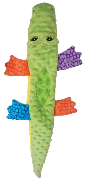 SPOT Plush Nubbins Crocodile Plush with Rubber Teething Toy