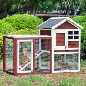 Wooden Pet House Rabbit Bunny Wood Hutch
