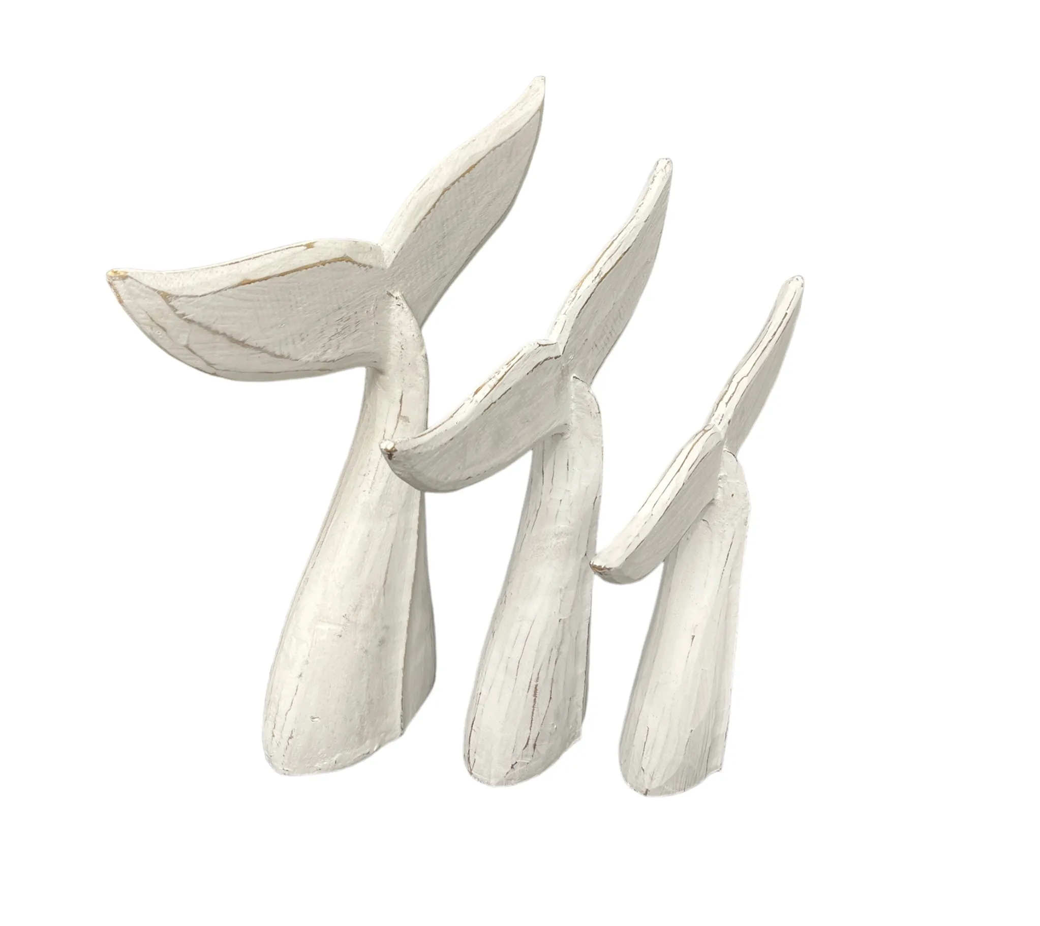 Wooden Whale Tail Set